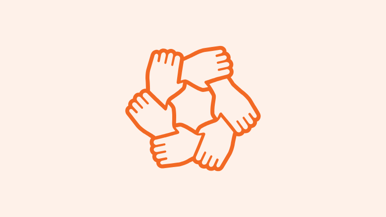 Une image de mains jointes, symbolisant l'unité et la solidarité.